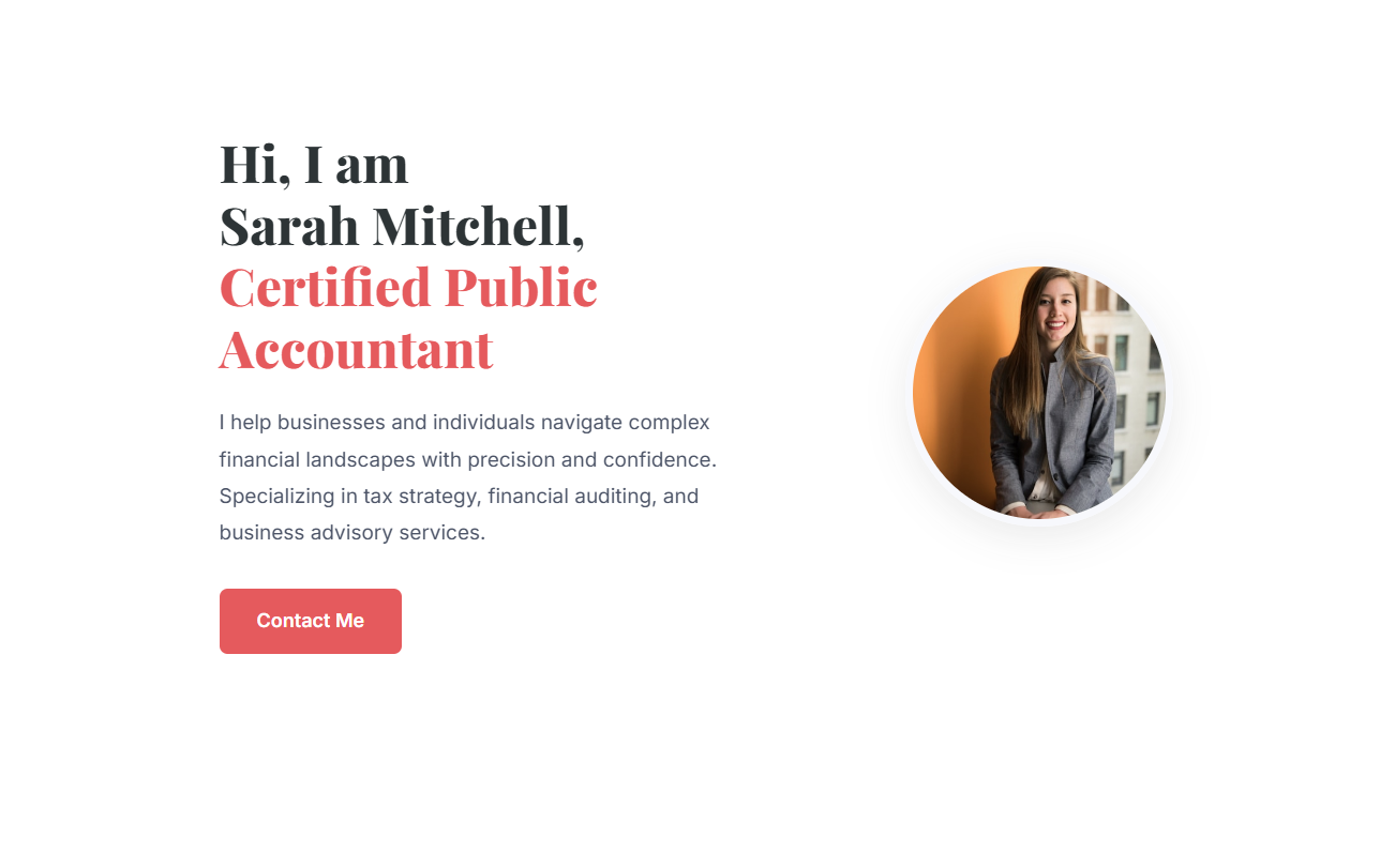 Persona portfolio template - DesignCraft AI