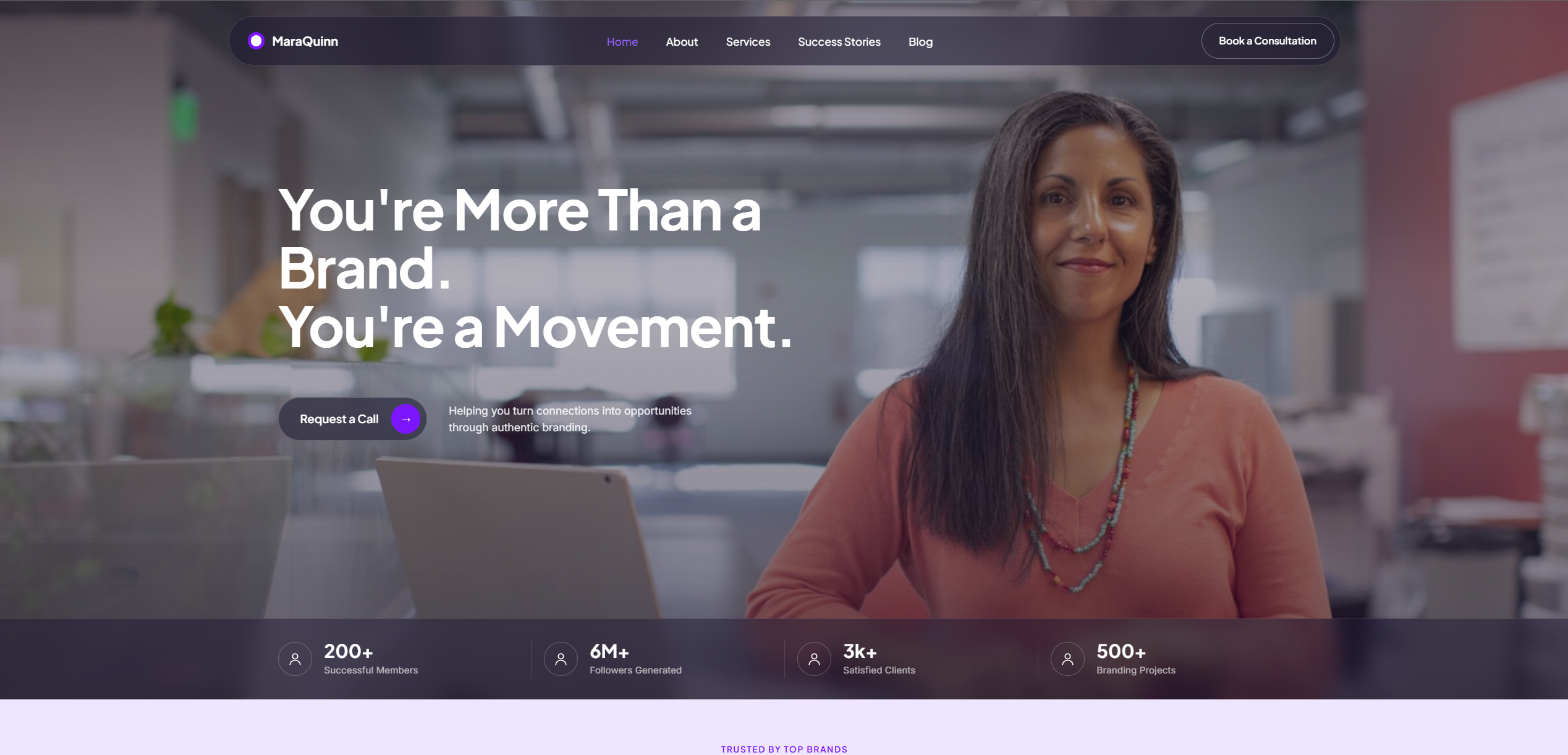 Spotlight portfolio template - DesignCraft AI